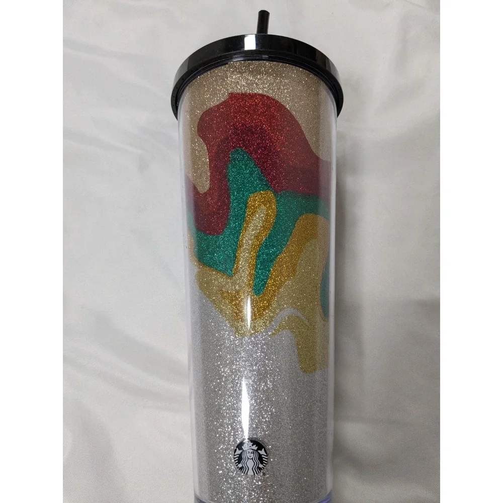 2018 Starbucks‎ Holiday Collection Sand Flow Glitter Cup